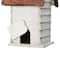 Glitzhome® 12" Washed White Distressed Cottage Birdhouse